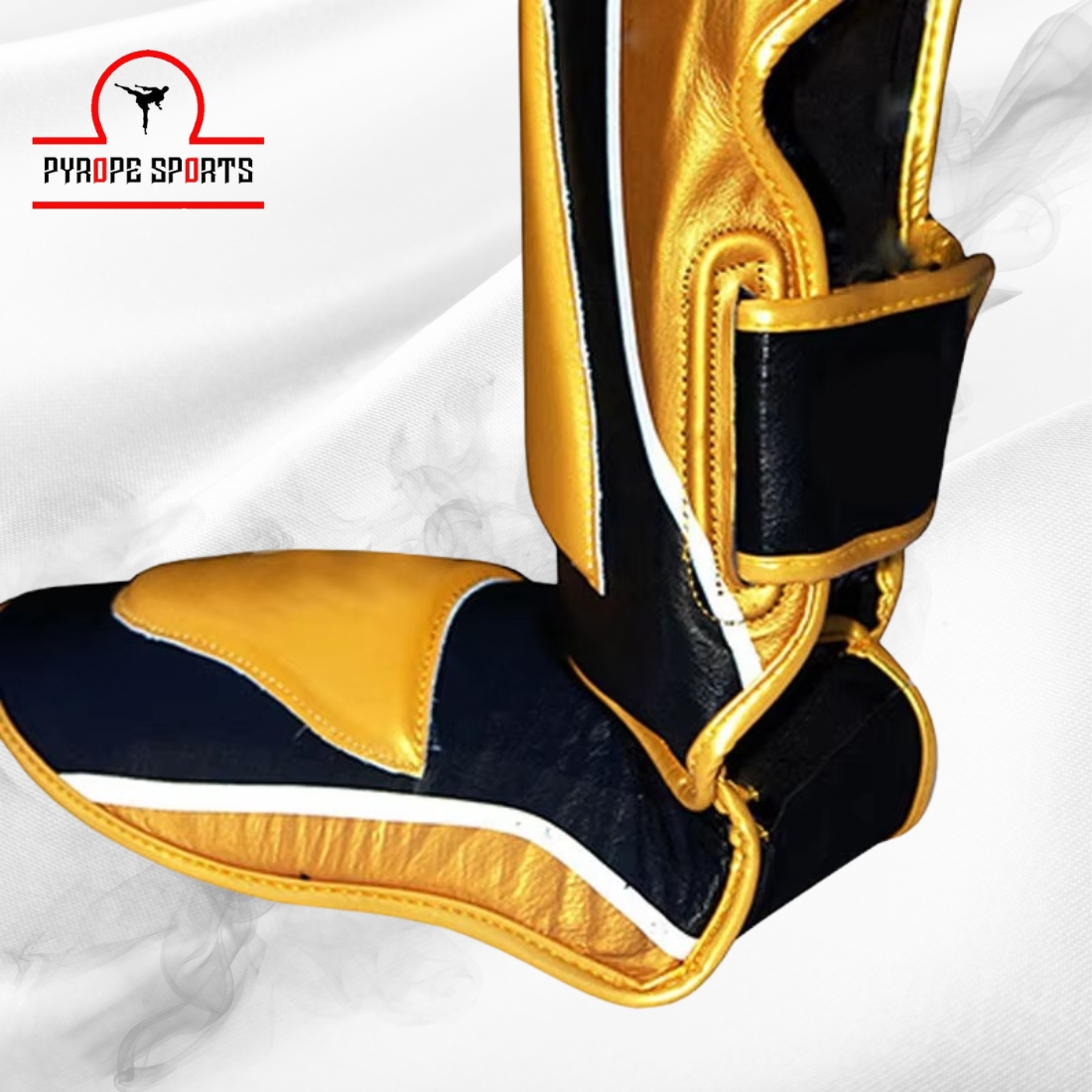 Premium Muay Thai Shin Guards – Gold Edition | MMA & Kickboxing Leg Protection - Image 4