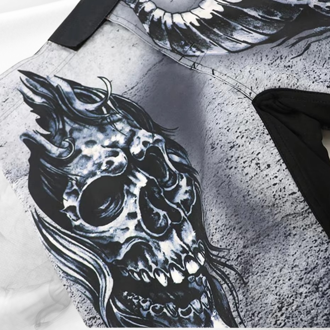 Custom Skull Design MMA Fight Shorts – High Performance Combat Training Shorts - Image 5