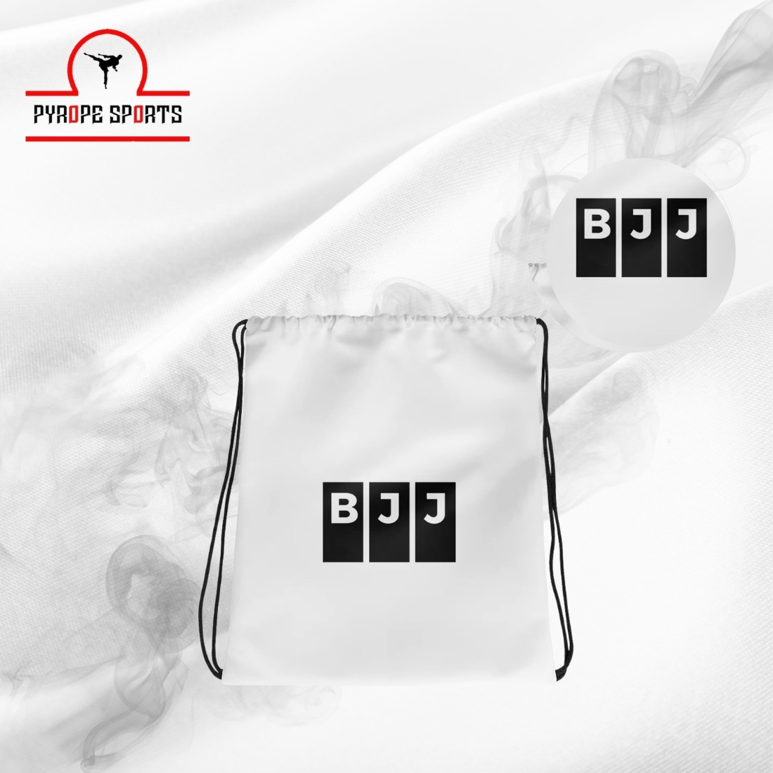 Minimalist BJJ Drawstring Gi Bag Custom Logo Gym Sack Lightweight Sports Backpack - Image 4