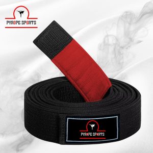 BJJ Black Belt with Red Bar IBJJF Approved Brazilian Jiu Jitsu Belt Premium Cotton