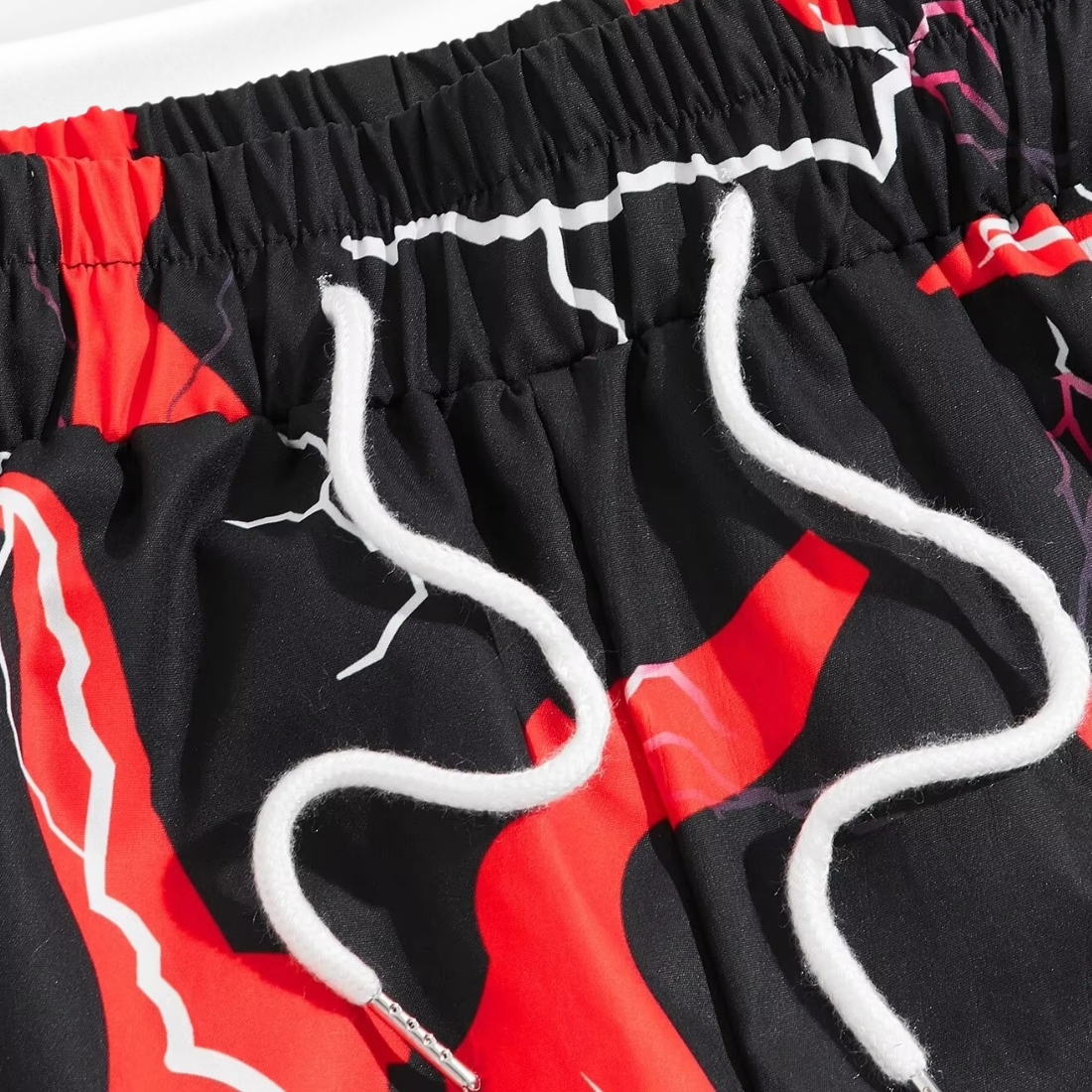 Custom Lightning Print MMA Training Shorts – Breathable Gym & Fight Shorts - Image 3
