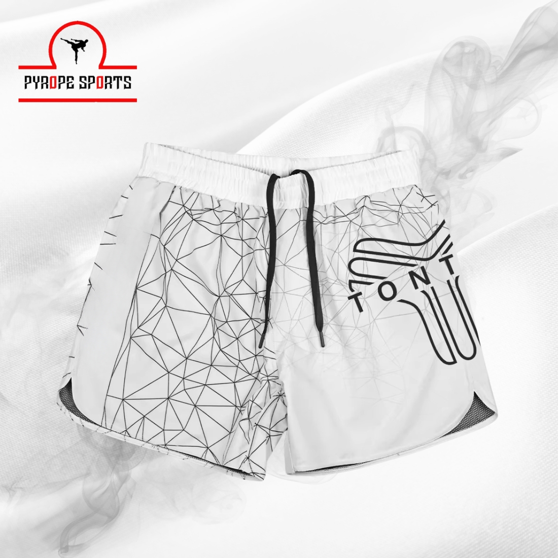 Premium Geometric MMA Training Shorts – Lightweight Athletic Gym Shorts - Image 3