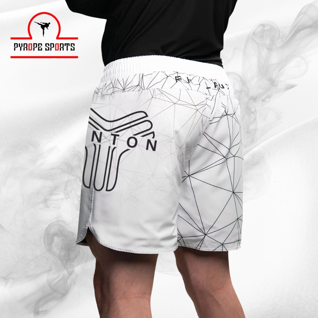 Premium Geometric MMA Training Shorts – Lightweight Athletic Gym Shorts - Image 4