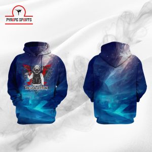 Men’s Revolution Graphic Hoodie – Premium Galaxy Print Pullover Hoodie