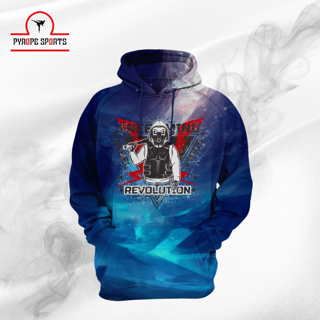 Men’s Revolution Graphic Hoodie – Premium Galaxy Print Pullover Hoodie - Image 2