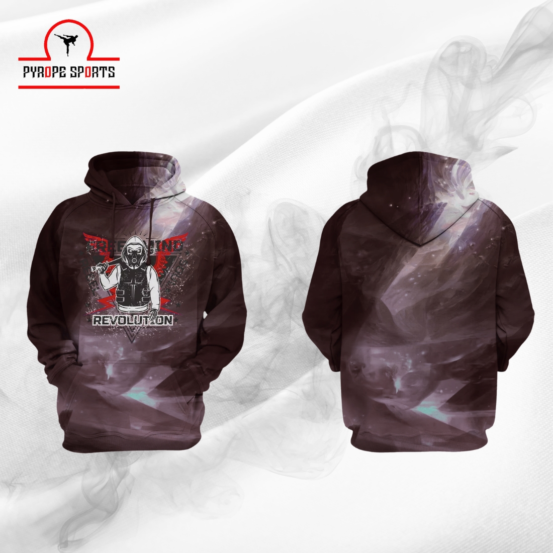 Men’s Revolution Graphic Hoodie – Premium Galaxy Print Pullover Hoodie - Image 4