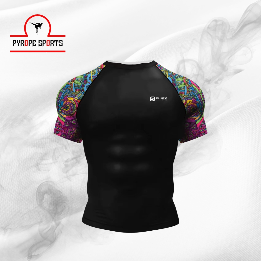 Men’s Short Sleeve Rash Guard – Compression T-Shirt | Gym, MMA, BJJ & Fitness Wear | Custom Sports Apparel - Image 4