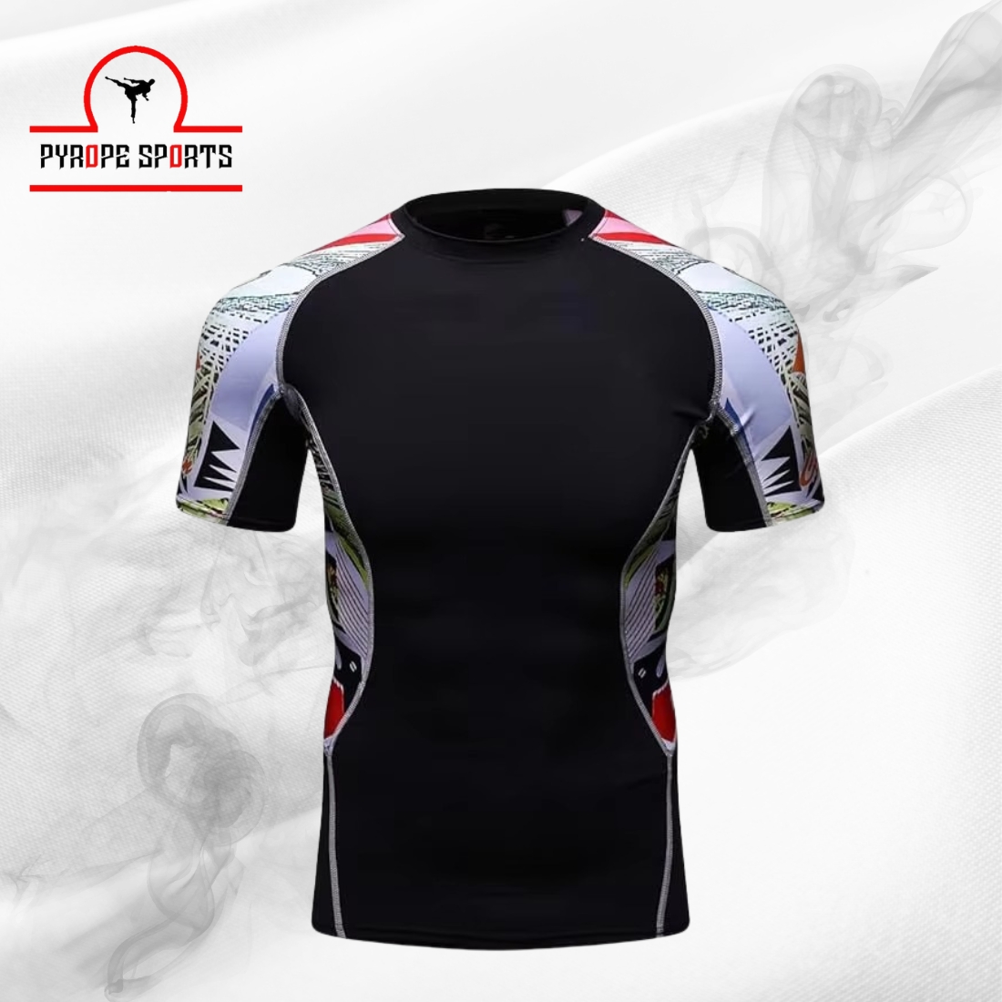 Men’s Short Sleeve Rash Guard – Compression T-Shirt | Gym, MMA, BJJ & Fitness Wear | Custom Sports Apparel - Image 5