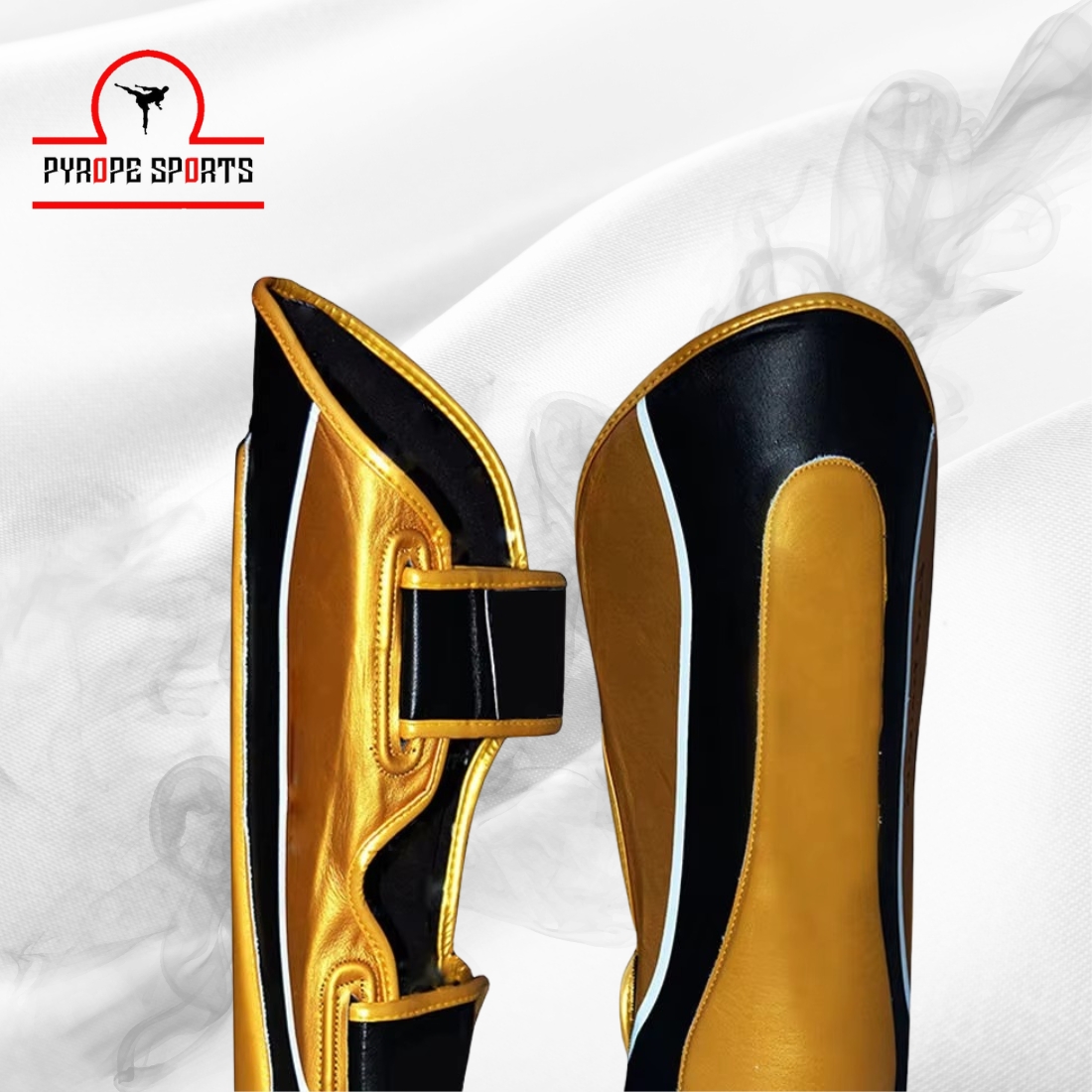 Premium Muay Thai Shin Guards – Gold Edition | MMA & Kickboxing Leg Protection - Image 3