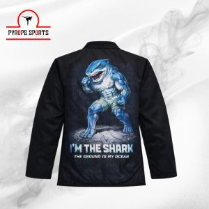 Black BJJ Gi – “I’m The Shark” Edition | Premium Brazilian Jiu Jitsu Uniform