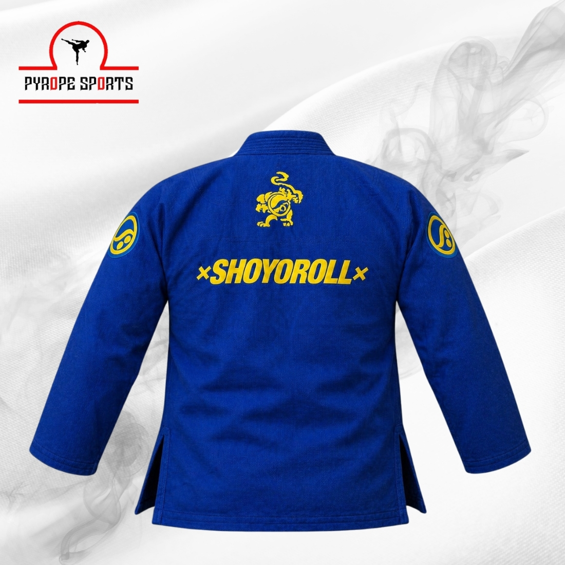Albino & Preto Shoyoroll Batch 6 BJJ Gi Jiu Jitsu Uniform Blue 450 GSM - Image 2